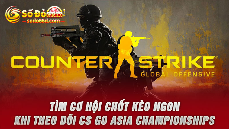 Tìm cơ hội chốt kèo ngon khi theo dõi CS GO Asia Championships